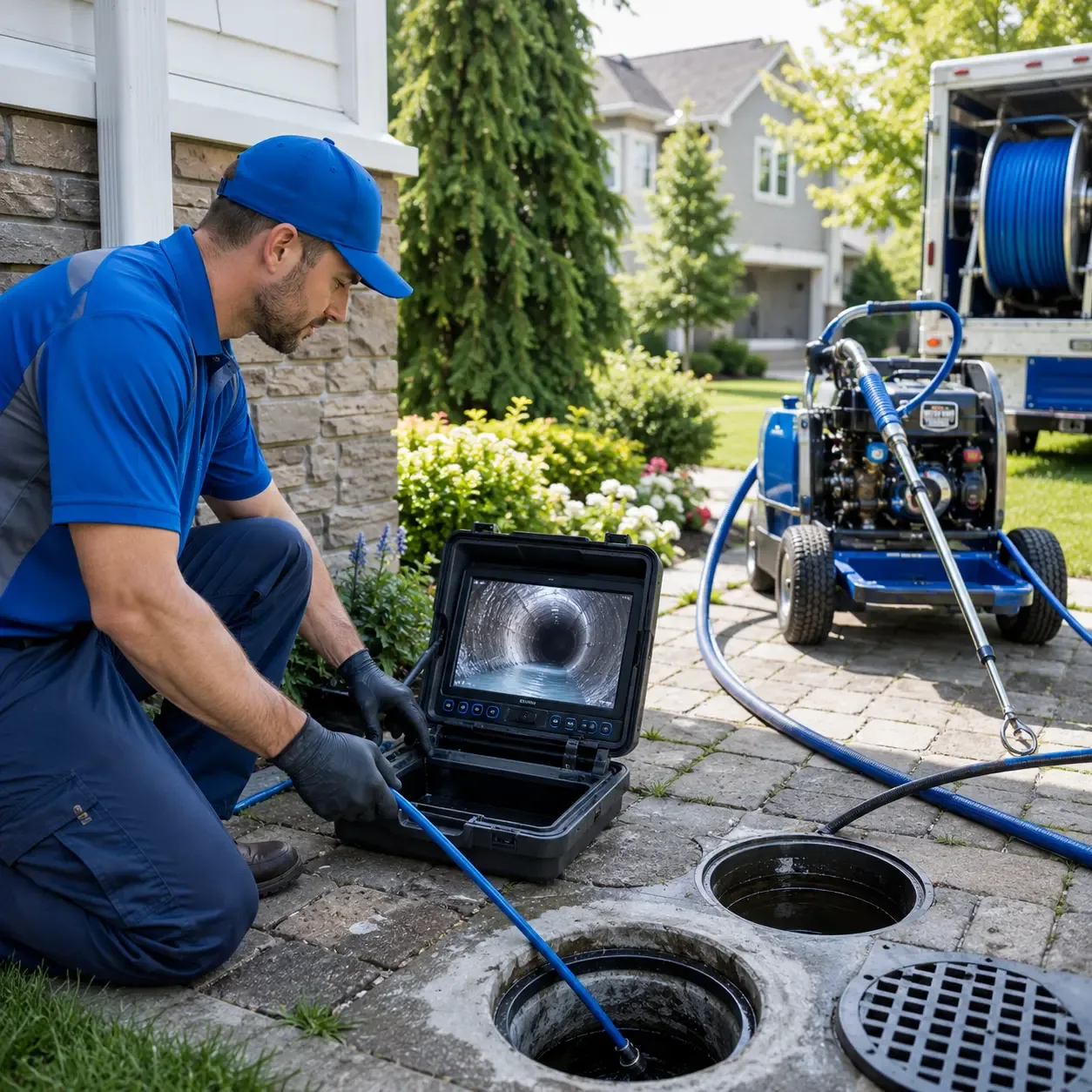 Outdoor drain cleaning professionals serving Alplaus, NY